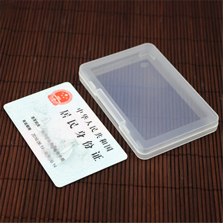 小さな正方形の透明なプラスチック製ジュエリー収納ボックス,ビーズ,工芸品用容器,9.5x6.4x1cm