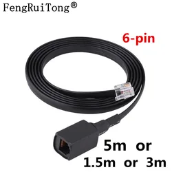 Cavo di prolunga per microfono portatile a separazione rimovibile a 6 Pin per Radio Yaesu FT7800 FT7900 FT8800 FT100D 400DR Walkie talkie