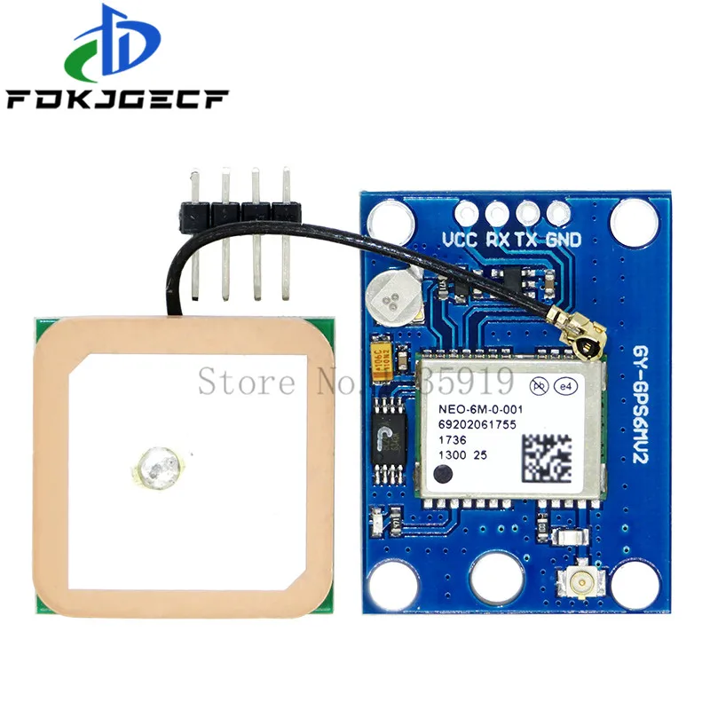 GY-NEO6MV2 new NEO-6M GPS Module 3V-5V NEO6MV2 with Flight Control EEPROM MWC APM2.5 large antenna for arduino