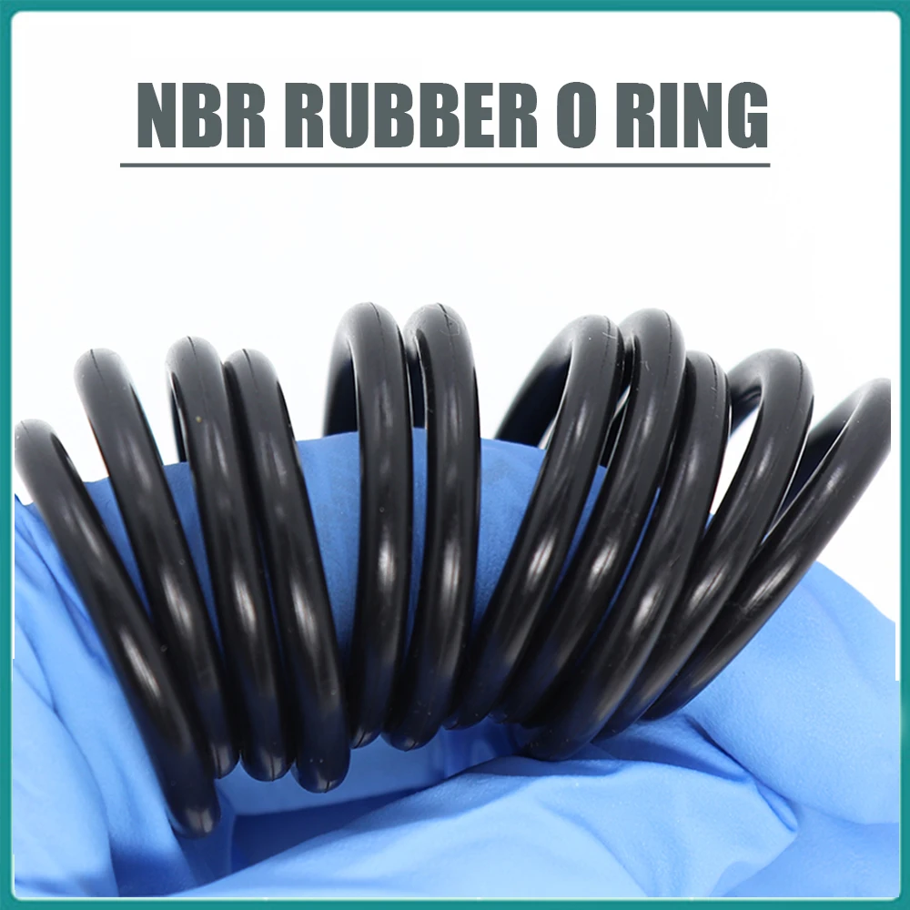 CS4mm NBR 고무 O 링 OD 385/390/395/400/408/478*4mm 5PCS O-링 니트릴 가스켓 씰 두께 4mm ORing