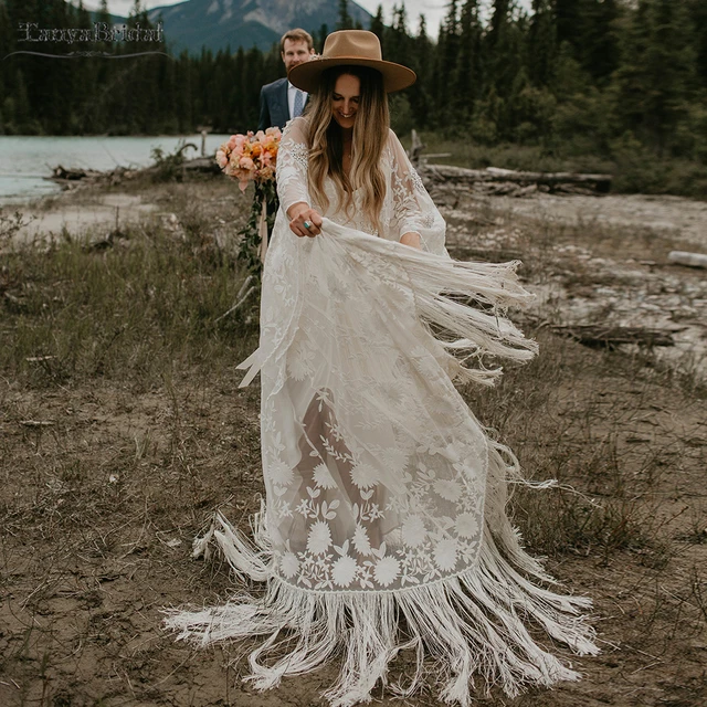 Bohemian Gypsy Wedding Dress Boho Gypsy Wedding Dress Gypsy Wedding Dress Uk Wedding Dresses Aliexpress