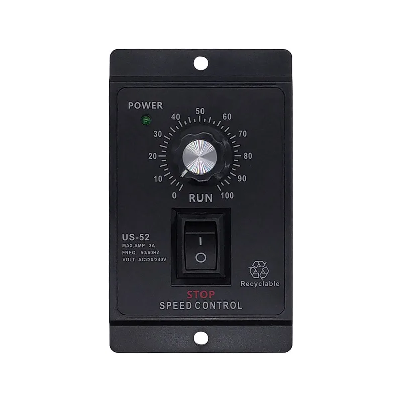 400W US-52 AC 220V 50/60Hz AC speed controller AC regulator motor control forword backword with filter capacitor