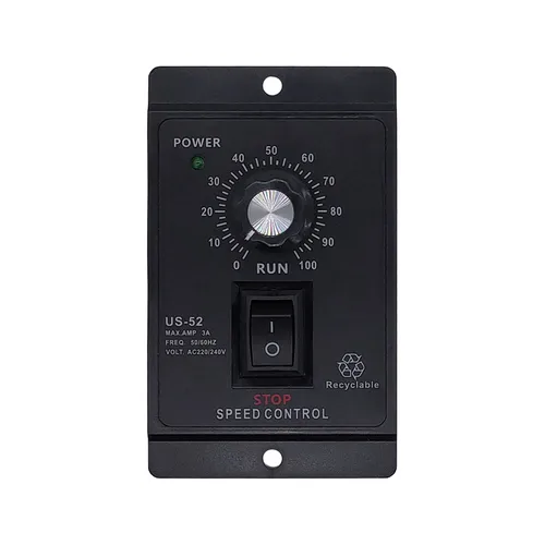 Controlador de velocidad de 400W US-52 AC, 220V, 50/60Hz, regulador de CA, control de motor forword backword con condensador de filtro