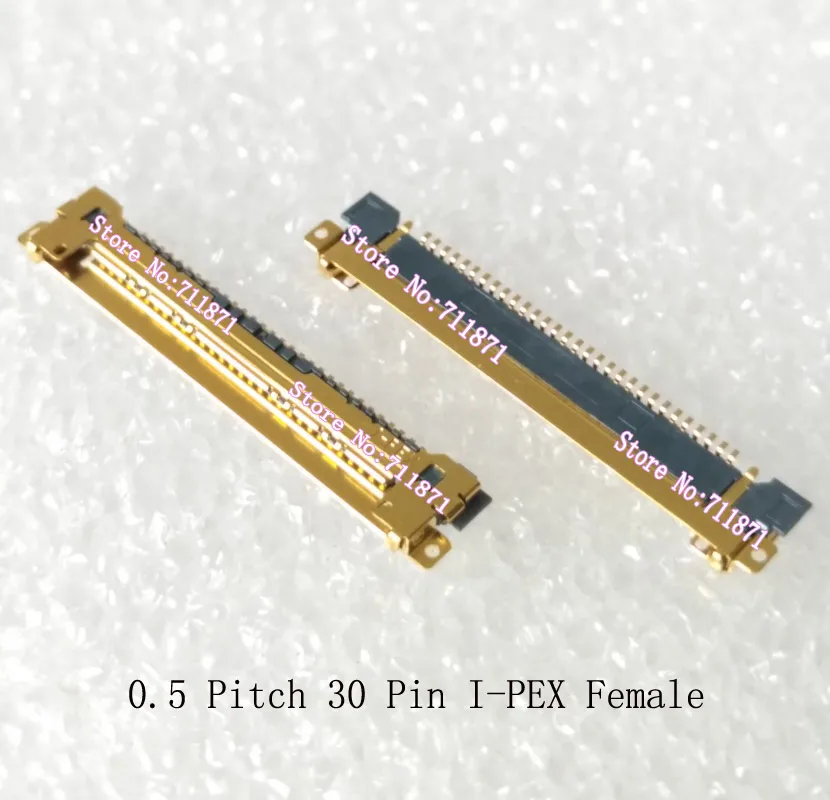 0.5 Pitch 30 Pin i-PEX 20455-030E Connector Adapter IPEX I-PEX 30P Female Adapter Connector 30P 30Pin I-PEX Female Welded socket