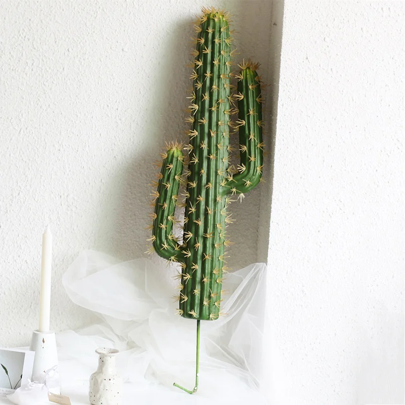 

30-43cm Tropical Plants Artificial Cactus Desert Fake Succulent Plant Green Thorn Ball Desktop Potted Tree For Home Office Decor