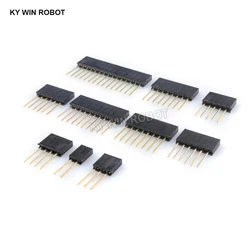 10pcs 2/3/4/6/8/10/15 Pin 2.54 mm Stackable Long Legs Femal Header For Arduino Shield