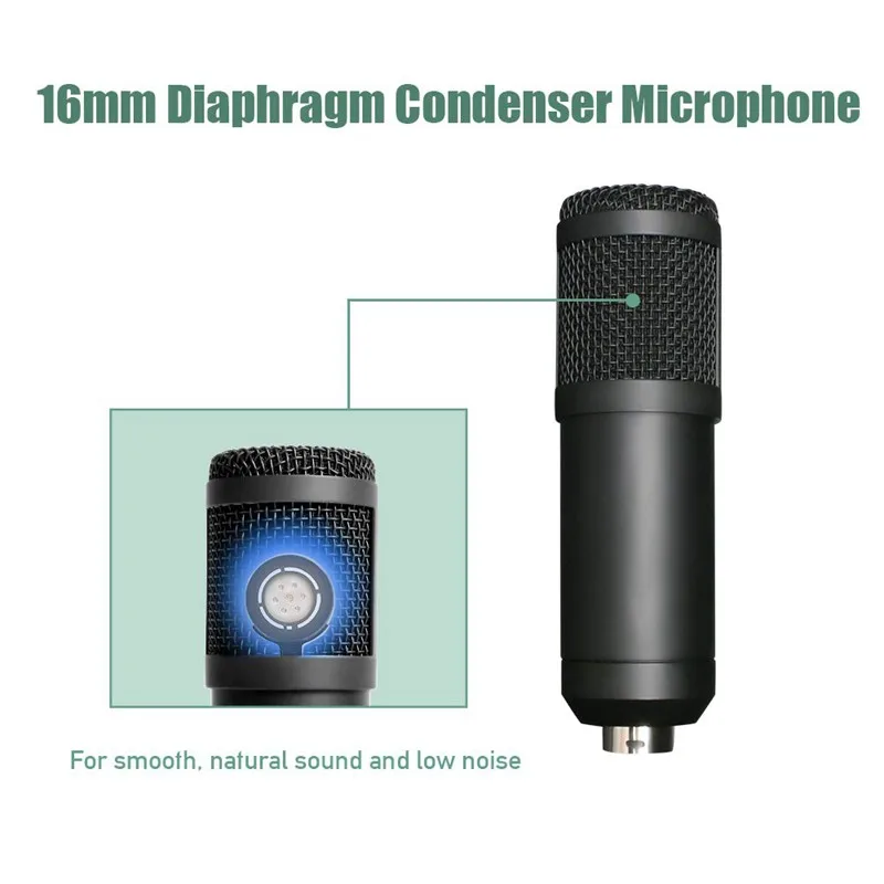 Sunshine xiaomi Usb Streaming Podcast Pc microfono Kit microfono a condensatore cardioide