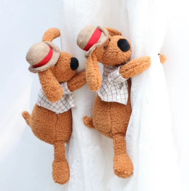 Cartoon Corduroy Doll Curtain Tieback Furniture Home Decor Accessories Creative Curtains Strap Holder Belt Hook Plush Toys LF655