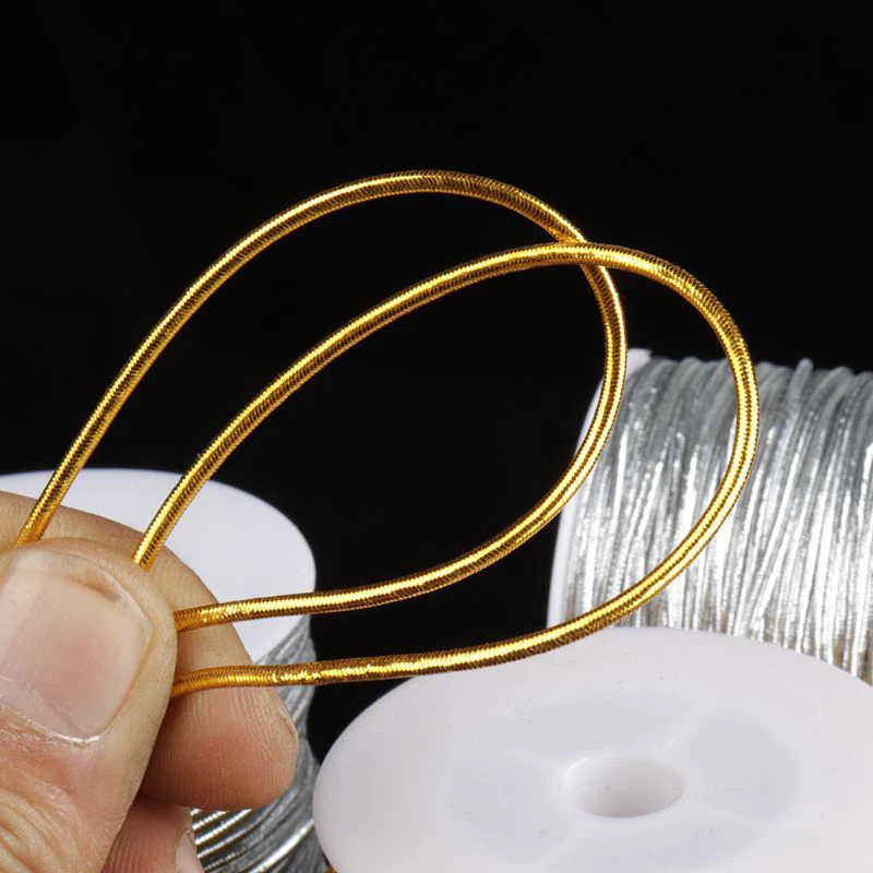 Rope Gold Silver Elastic Line Cord String Strap DIY Jewelry Making Bracelet Home DIY Sewing Accessories Gift Packaging