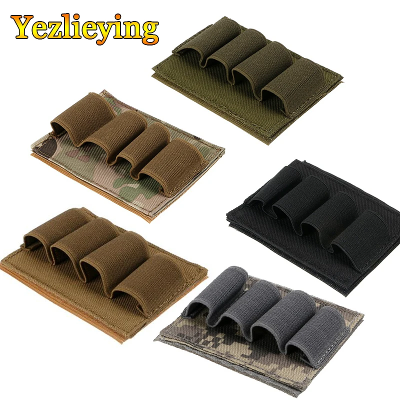 

Hunting 12Ga 20Ga Ammo Carrier Pouch Shotgun Shell 4 Round Ammo Carrier Holder Nylon Magazine Molle Pouch