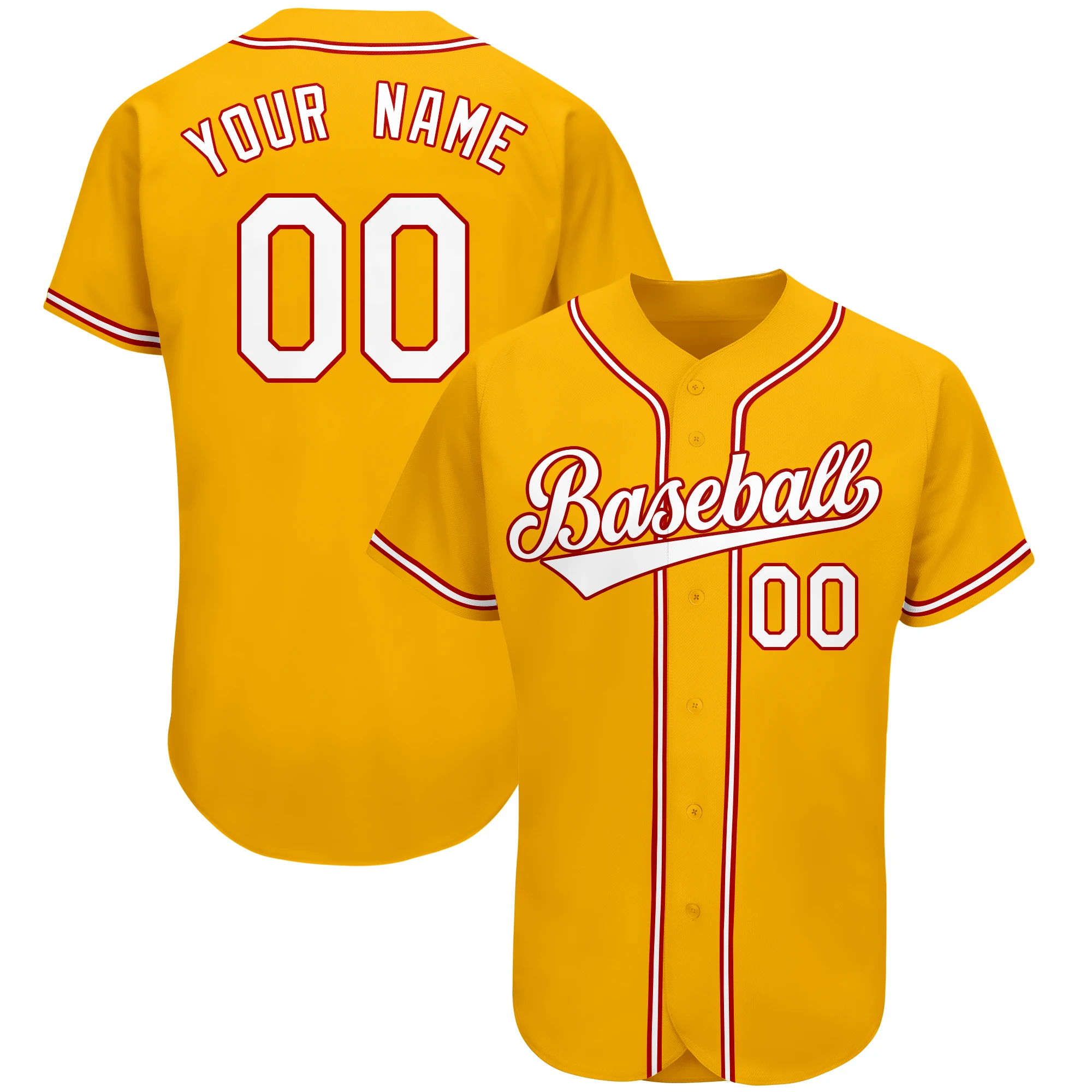 Custom Baseball Jersey Design Hip Hop Print Name Number Streetwear Men Women Kids Team Sports