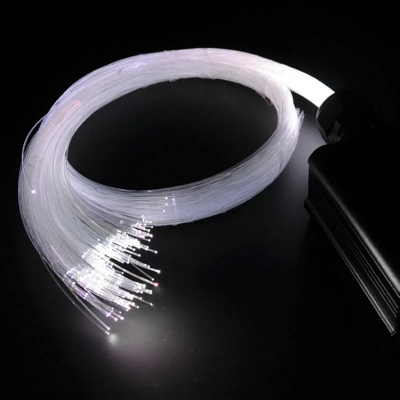 

0.75mm(Dia.) PMMA Plastic optical Fiber Cable kit End Glow f/LED Lighting Light optic Engine Driver SKY DIY Star Ceiling Decor