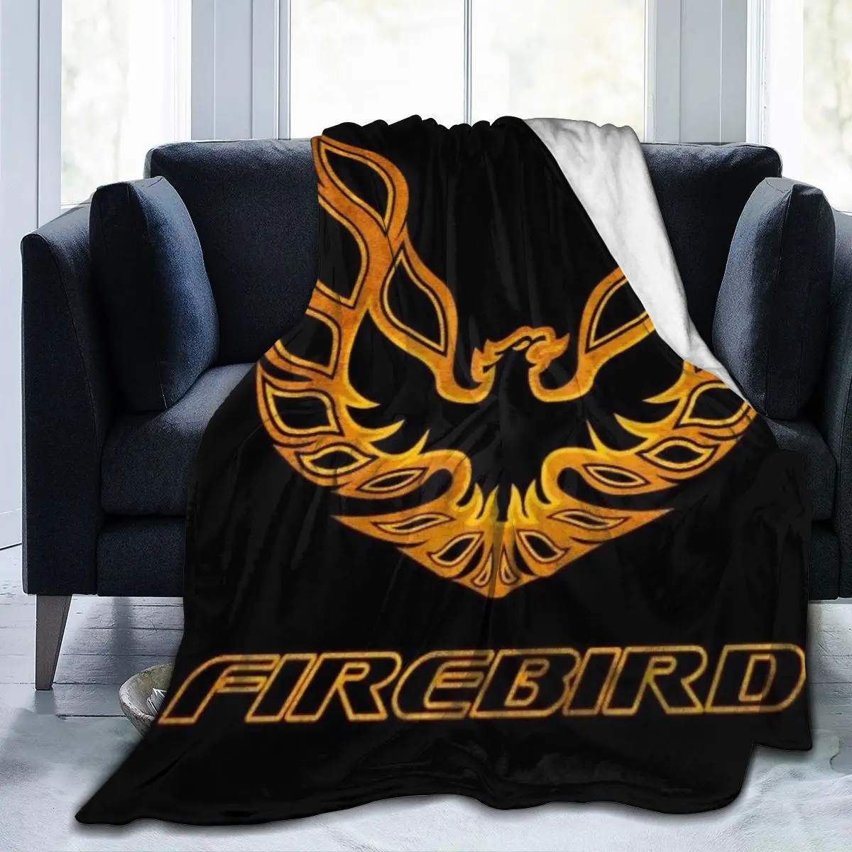 Anime 3D Print Pontiac Trans Am FireBird Plush Throw Blanket Bedspread Blanket Vintage Bedding Square Picnic soft Blanket