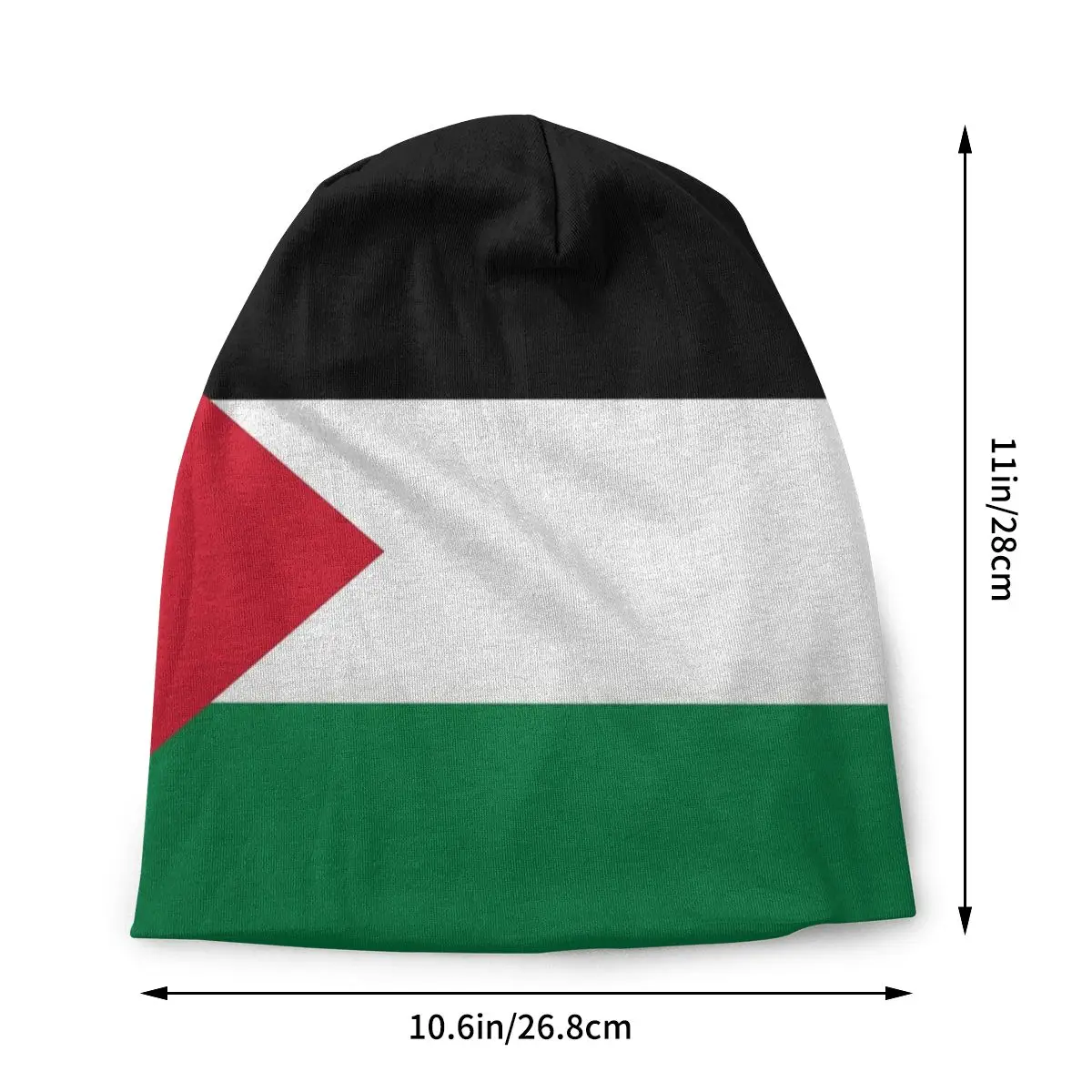 Flag Of Palestine Skullies Beanies Palestinian Gaza Arabic Hat Outdoor Men Women Caps Autumn Winter Dual-use Bonnet Knitted Hat