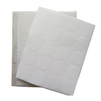 120 pegatinas de papel blanco y blanco con forma redonda de 35mm de diámetro para impresión DIY