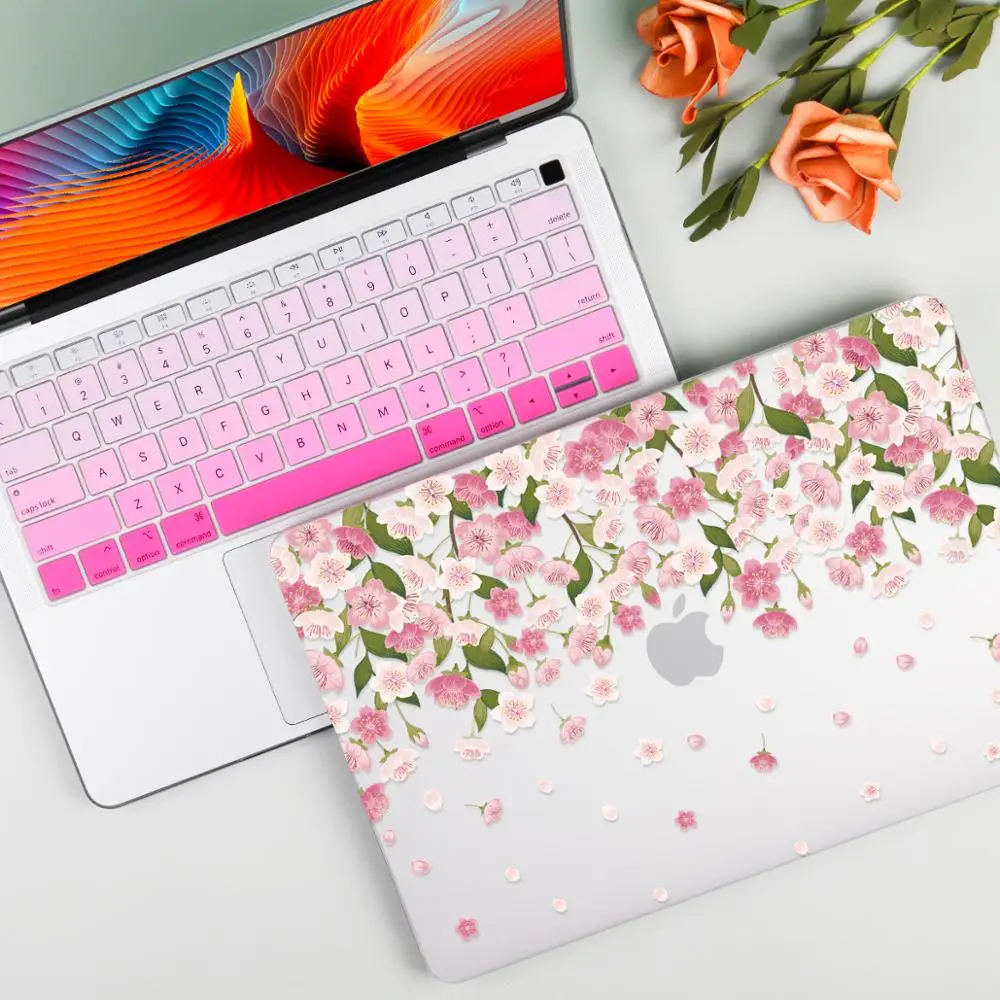 Imagem -04 - Capa de Plástico Rígida para Macbook Air Pro Flower Matte Soft Touch Retina 13 A2681 2023 m1 A1932 A2179 A2338 A2289 2023 m2