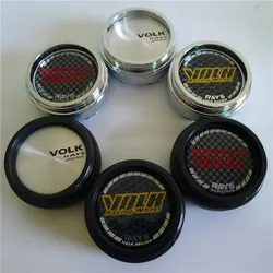 4pcs 60mm For VOLK RACING Rays Car Wheel Center Hub Emblem Badge Cap Cover 45mm Stickers Auto Styling  Accessories