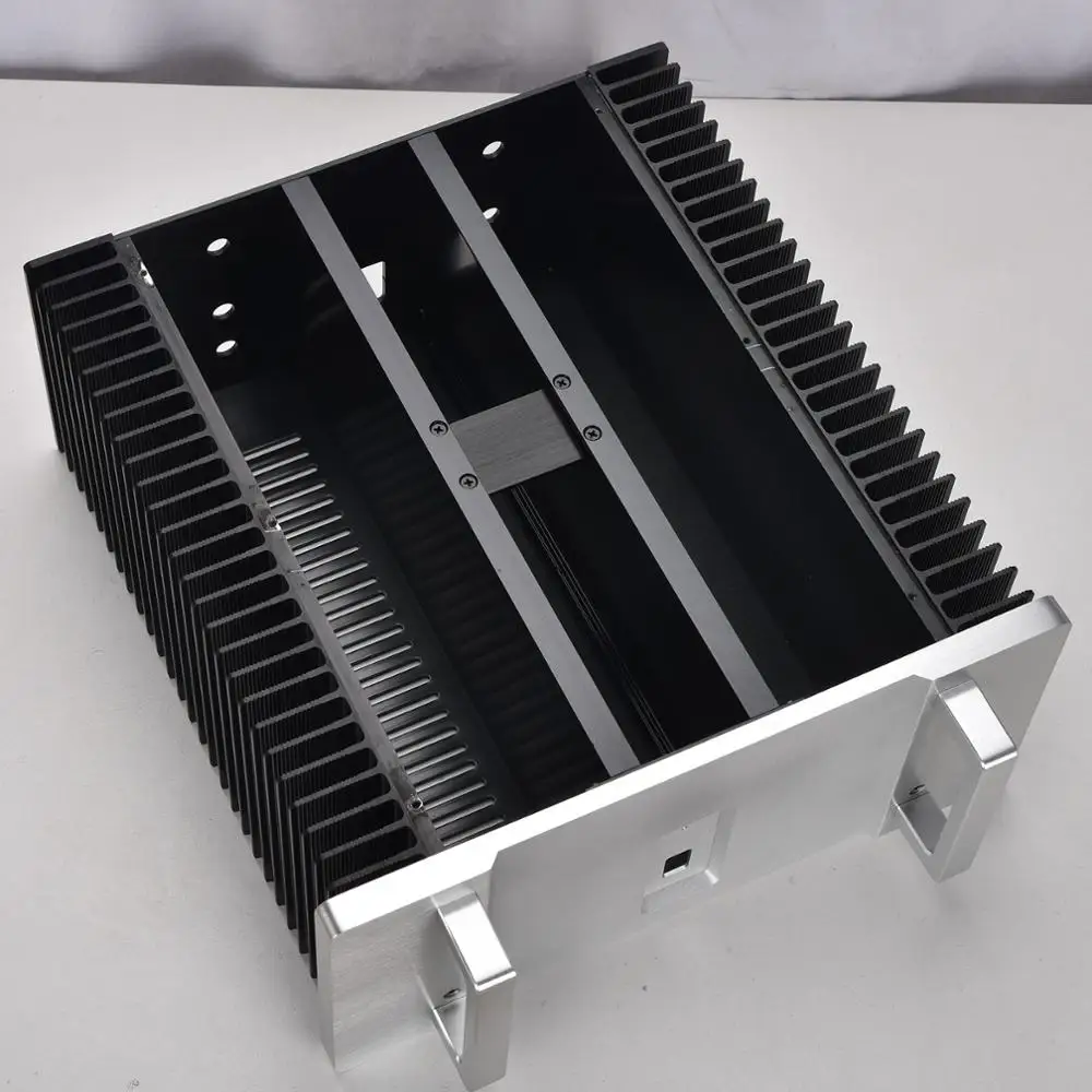 New WEILIANG  new aluminum alloy power amplifier chassis with heat dissipation on both sides