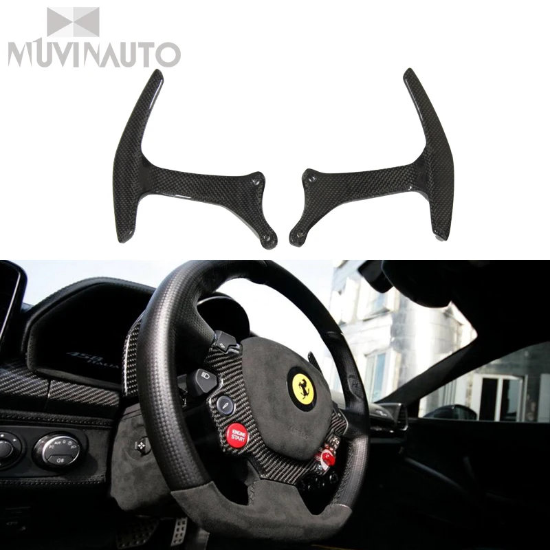 

For Ferrari Carbon Fiber Shift Dial F458 Carbon Fiber Shift Dial Adding and Reducing Gear Hand Valve