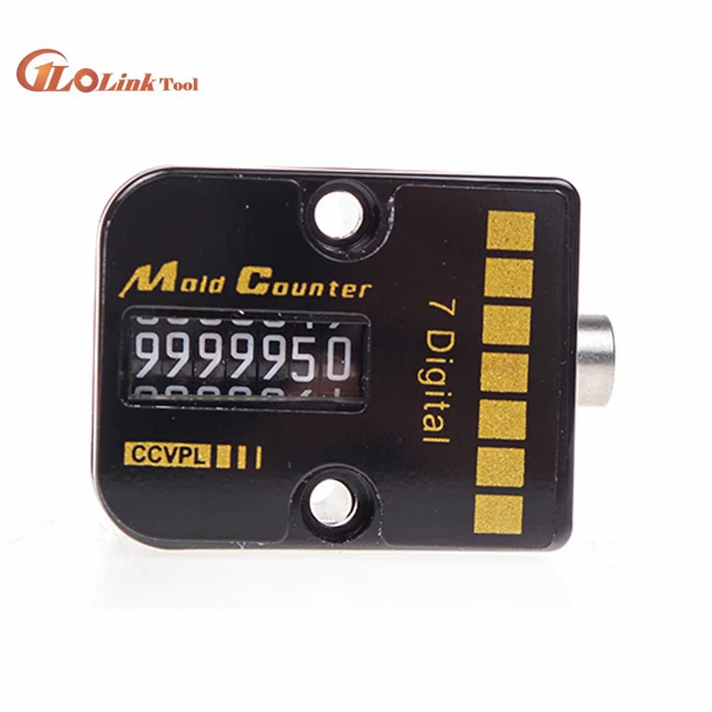 قطع غيار القوالب الميكانيكية 7 Digitals CVPL-200 والعفن VCR-18 النار عدادات أداة قياس باليد فنجر عداد مسجل