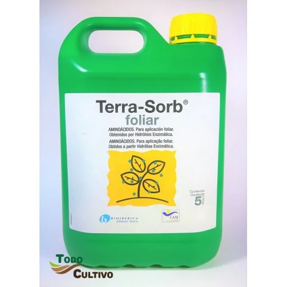 Terra-Sorb foliar fertilizer based on enzymatic hydrolysis amino acids, ecological certificate, increases photosynthetic activity and chlorophyll content, improves curd quality