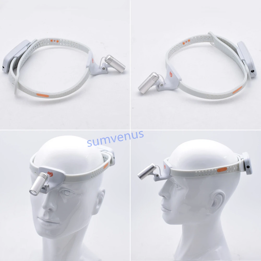 Lampada per faro frontale con filtro integrato per esame medico chirurgico orale dentale a LED in Silicone ultraleggero