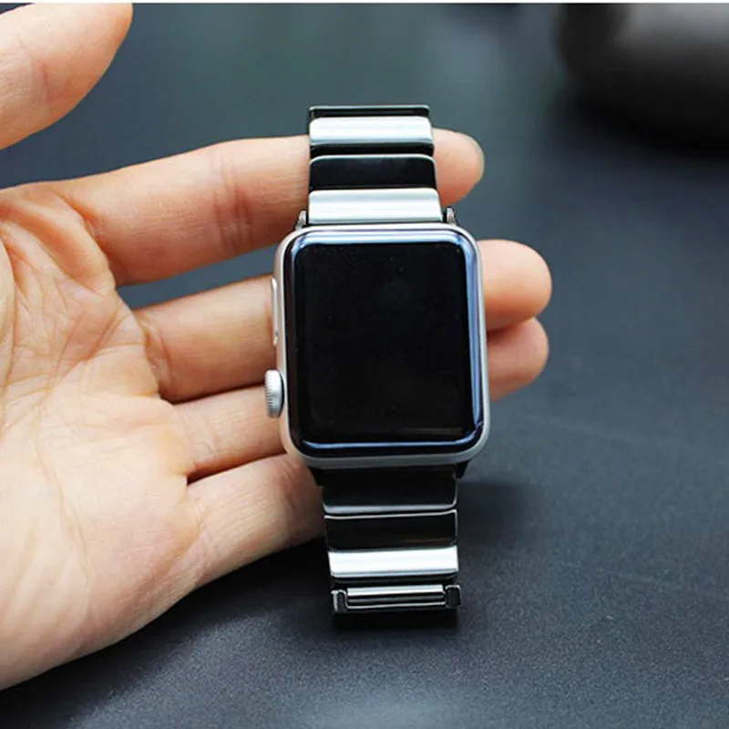 Stainless Steel Band For Apple Watch series 7 6 5 4 3 2 1 Bracelet straps For iWatch 41mm 45mm 40/44mm 38/42mm Correa Wristband