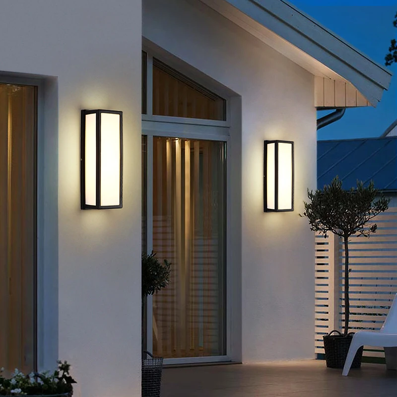 18W LED Outdoor Wall Lamp Modern LED Wall Light Aluminum Waterproof IP54 Garden Porch Patio Aside Front Door Wall Lighting