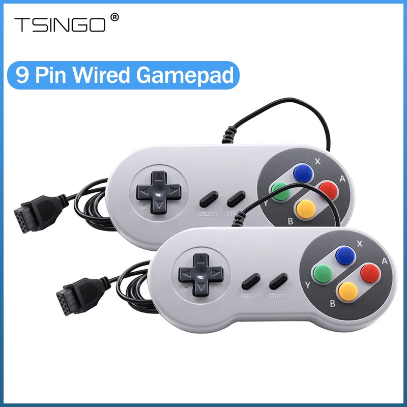 TSINGO ريترو كلاسيكي 9pin السلكية تحكم التوصيل والتشغيل التلفزيون لعبة فيديو وحدة التحكم لنينتندو NES لعبة تحكم 150 سنتيمتر غمبد