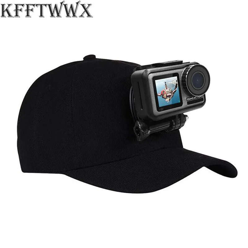 KFFTWWX Accessories Kit Adjustable Canvas Sun Hat Cap for Gopro 10 9 8 7 6 5 Hero SJCAM Eken H9 Yi 4K SOOCOO Sport Action Camera