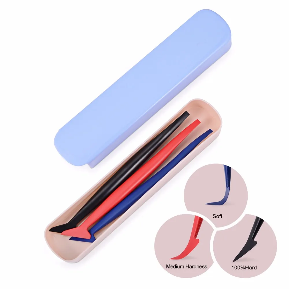 EHDIS Car Wrap Vinyl Squeegee Curves Slot Carbon Fiber Film Installing Edge Corner Micro Stick Magnetic Tools Scraper Kit view 6
