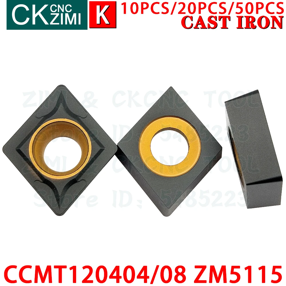 CCMT120404 ZM5115 CCMT120408 ZM5115 Твердосплавные вставки Внешние тюнинговые вставки Инструменты Токарный станок с ЧПУ Режущие инструменты CCMT 1204 Для чугуна