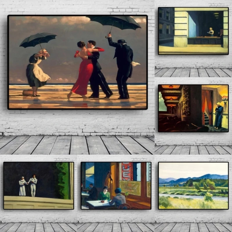 Edward Hopper Wall Art Canvas Painting Posters Prints Modern Painting Wall Picture For Living Room Home Decor Art