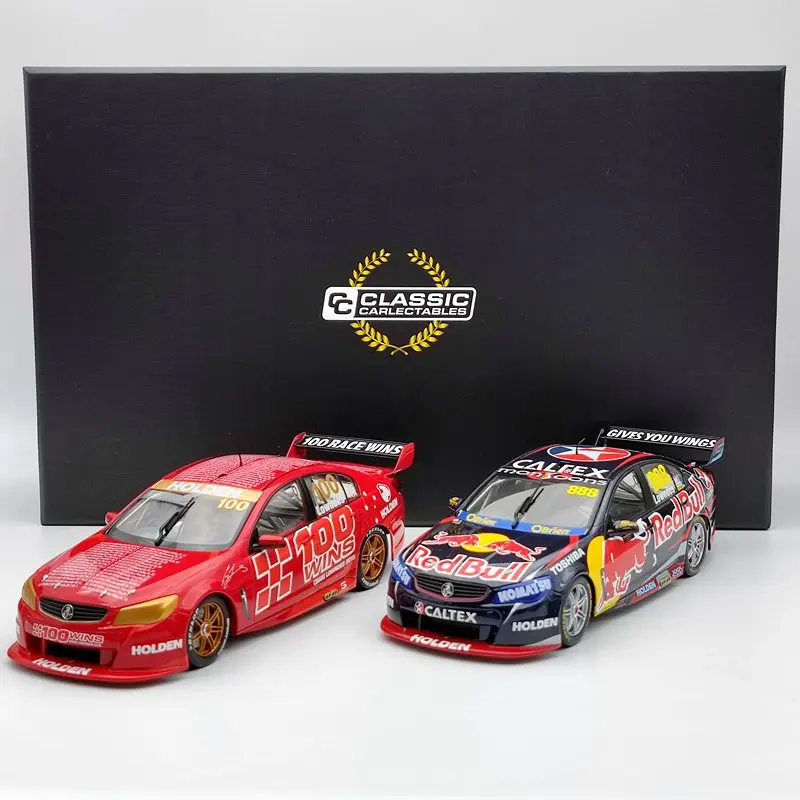 1:18 Classic Carlectables 18599 Craig Lowndes 100 ATCC/V8 Supercar Race Wins Twin Set Limited Diecast Model Collection Auto Gift