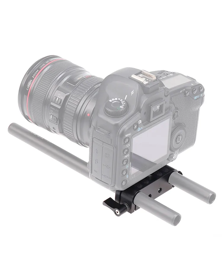Universal Kamera Grundplatte Schulter Rig 15mm Stange Clamp Quick Release Adapter für Sony DSLR Käfig Vlog Schulter Unterstützung System – Detail 6