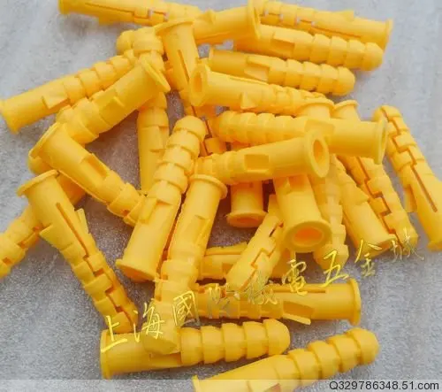 For 10 * 50mm small yellow croaker rubber plug * plastic expansion pipe * self-tapping screw