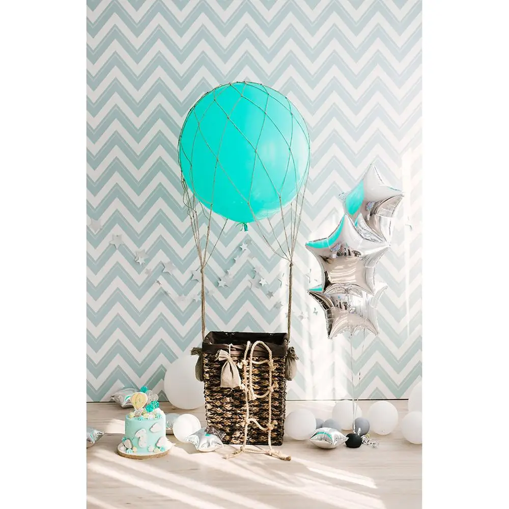 Balloons Basket Cake Photographic Backdrop Custom Vinyl Background for Children Birthday Party Baby Shower Photoshoot Fond Photo