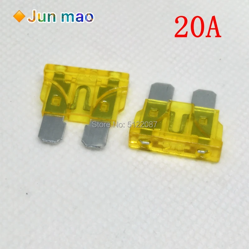 30Pcs Standard Auto Blade Fuse for Car 5 10 15 20 25 30 AMP Car Fuse Auto Fuse White Yellow Red Blue Orange Green