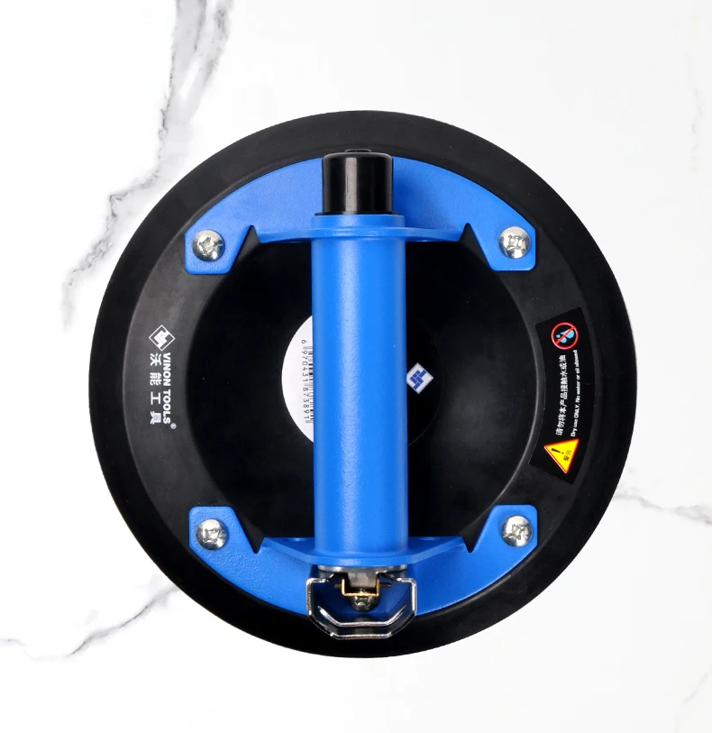 8 Inch Vacuum Suction Cup with Copper Handle Heavy Duty Lifter for Granite Tile Glass Manual Lifting Handling Tool