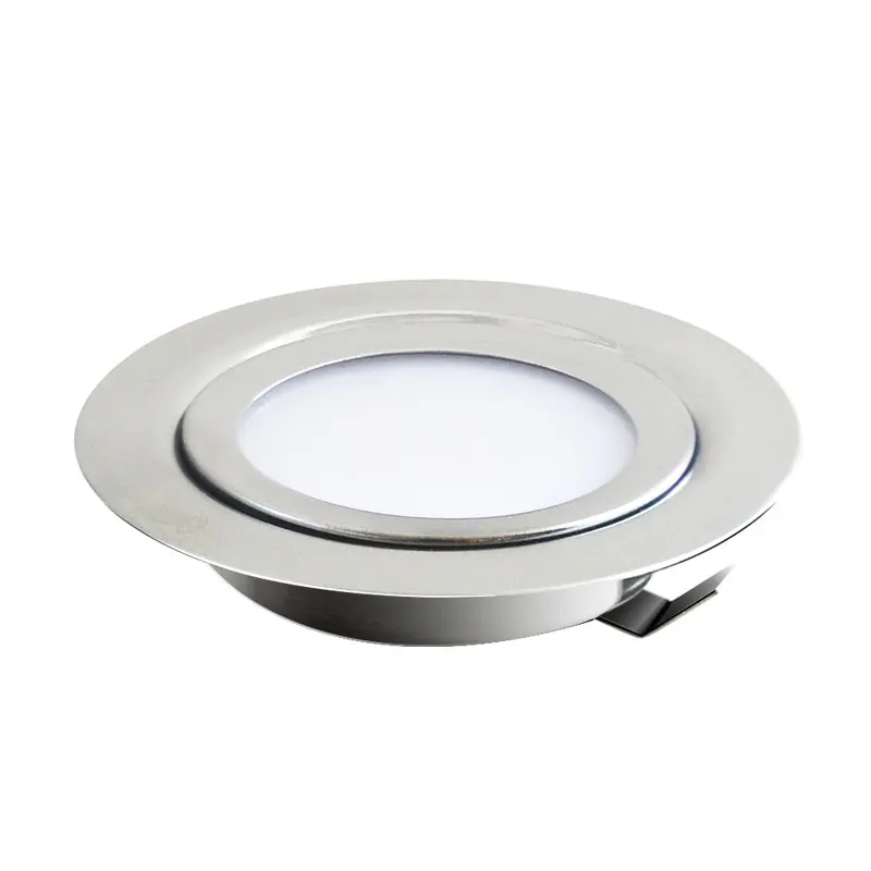 Projecteur IP65 3W 5W 7W DC 12V à 304 LED, en acier inoxydable, tension de sécurité, éclairage ultra-mince pour la cuisine et la salle à manger, 14mm