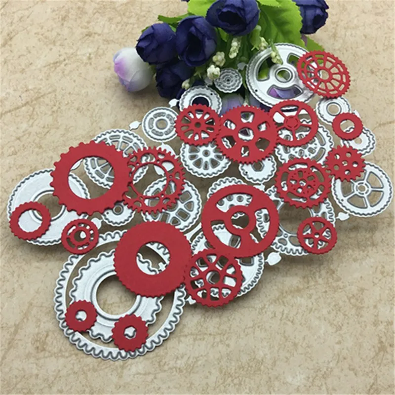 gear Frame Metal Cutting Dies For DIY Scrapbooking Album Embossing Paper Cards Decorative Crafts