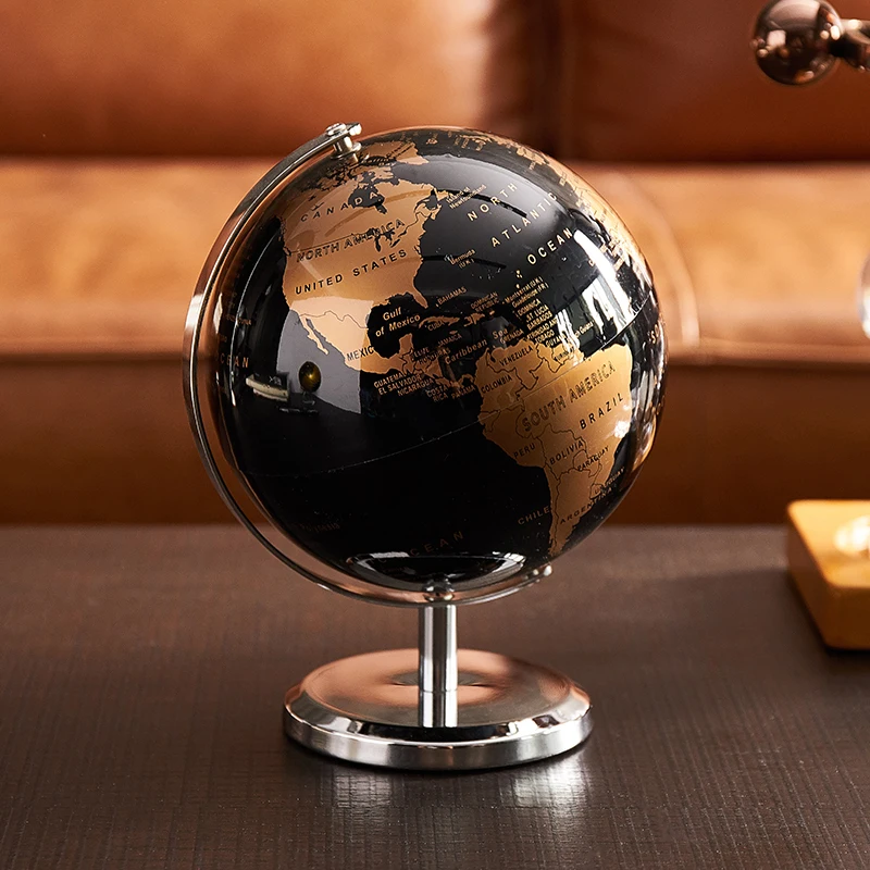 Retro Automatic Glow World Globe Constellation Map Globe for HomeTable Ornaments Office Decoration Accessories