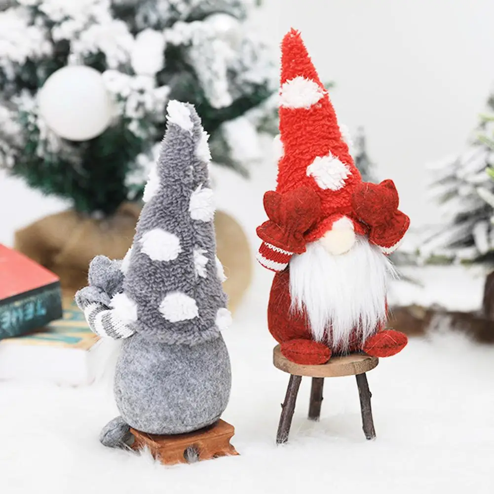 New Durable Christmas Gnomes Plush Santa Doll Xmas Gonk Dwarf Elf Decor Gifts Ornaments Suitable Shop Windows Indoor Outdoor Use