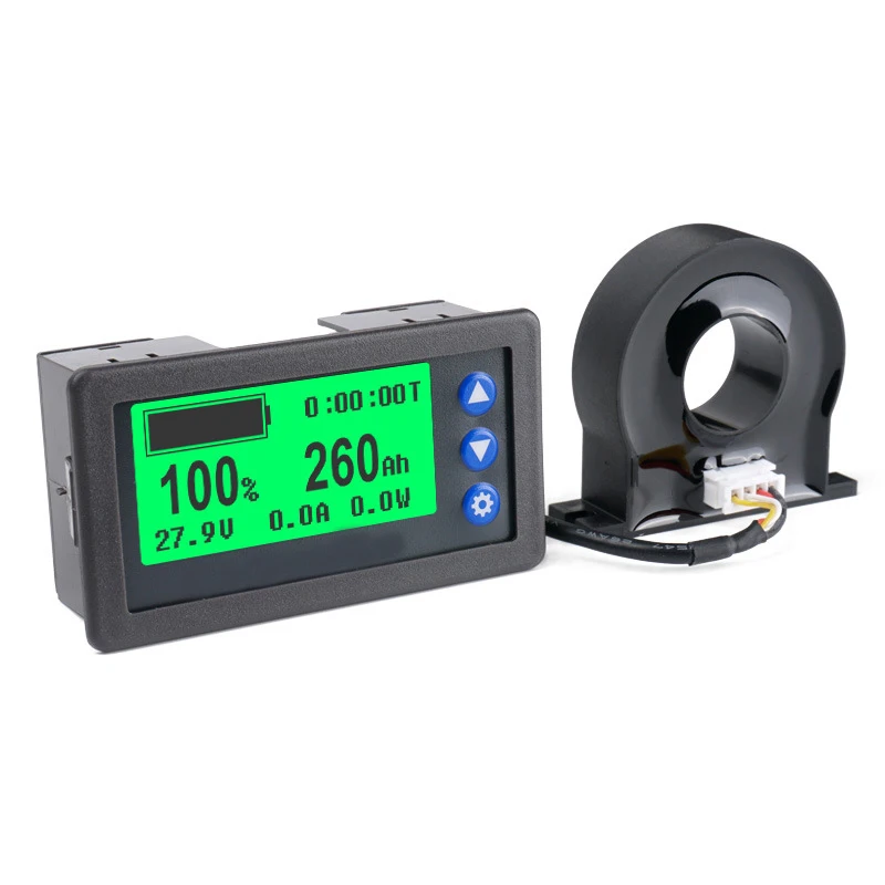 Imagem -04 - Visor Atual da Tensão do Indicador da Capacidade da Bateria do Medidor 12v 24v 36 48v 400a 400a do Contador de Coulomb com Display Lcd para a Bateria