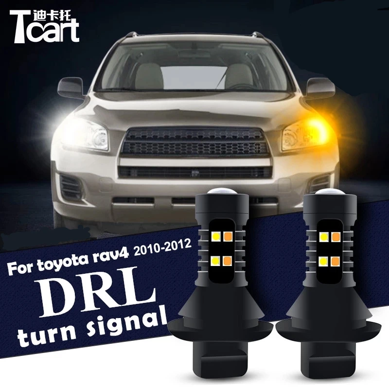 

Car accessories 7440 W21W WY21W T20 For toyota rav 4 rav4 Daytime Running Light Turn Signal Car Led drl 2006-2012