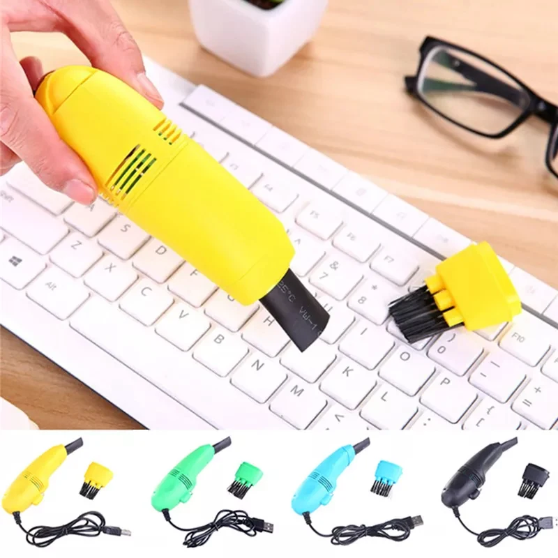 Universal Mini Keyboard Vacuum Cleaner USB Charging Portable Laptop Monitor Brush Dust Cleaning Kit Computer Clean Accessories