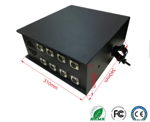 Built-in Power Supply DC5V-24V Artnet Eternet to SPI/DMX pixel led light controller Output 8 channels For WS2811 WS2812B