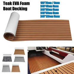 Self-Adhesive Foam Teak Decking EVA Foam Marine Flooring Faux Boat Decking Sheet Accessories Marine 600x2400x5mm