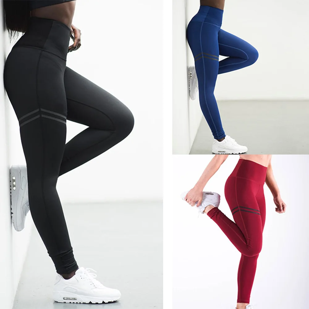 

Pilates Yoga-pants Sports Gym Leggings Stretchy Fitness Sportswear Quick-drying Leggings Tummy Control Gym Compression Tights