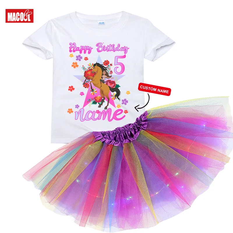 

Girls Birthday Tutu Dress for Girl Party Outfit Shoes-shirt Girls 5th Outfits Dress Little Girl Clothing Set Christmas Present 6